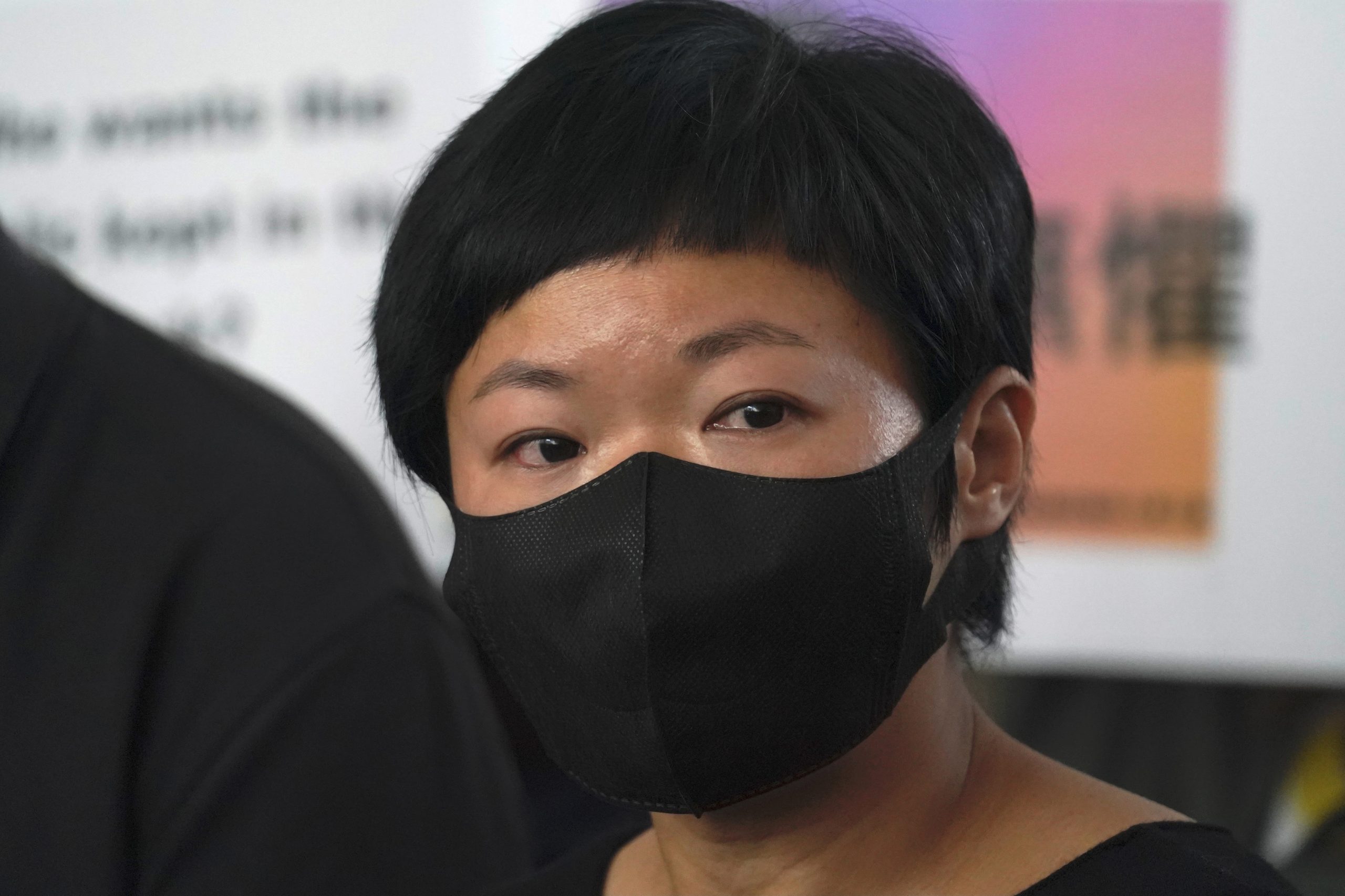 Bao Choy wearing a COVID-19 mask
