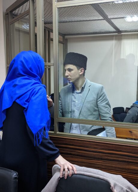 Server Mustafayev stands in the defendant's box