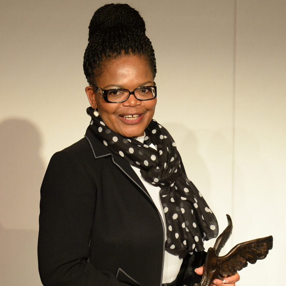 Beatrice Mtetwa wins the Women of the Year Human Rights Award during the Women of the Year Awards 2014 at the Intercontinental Hotel, London.