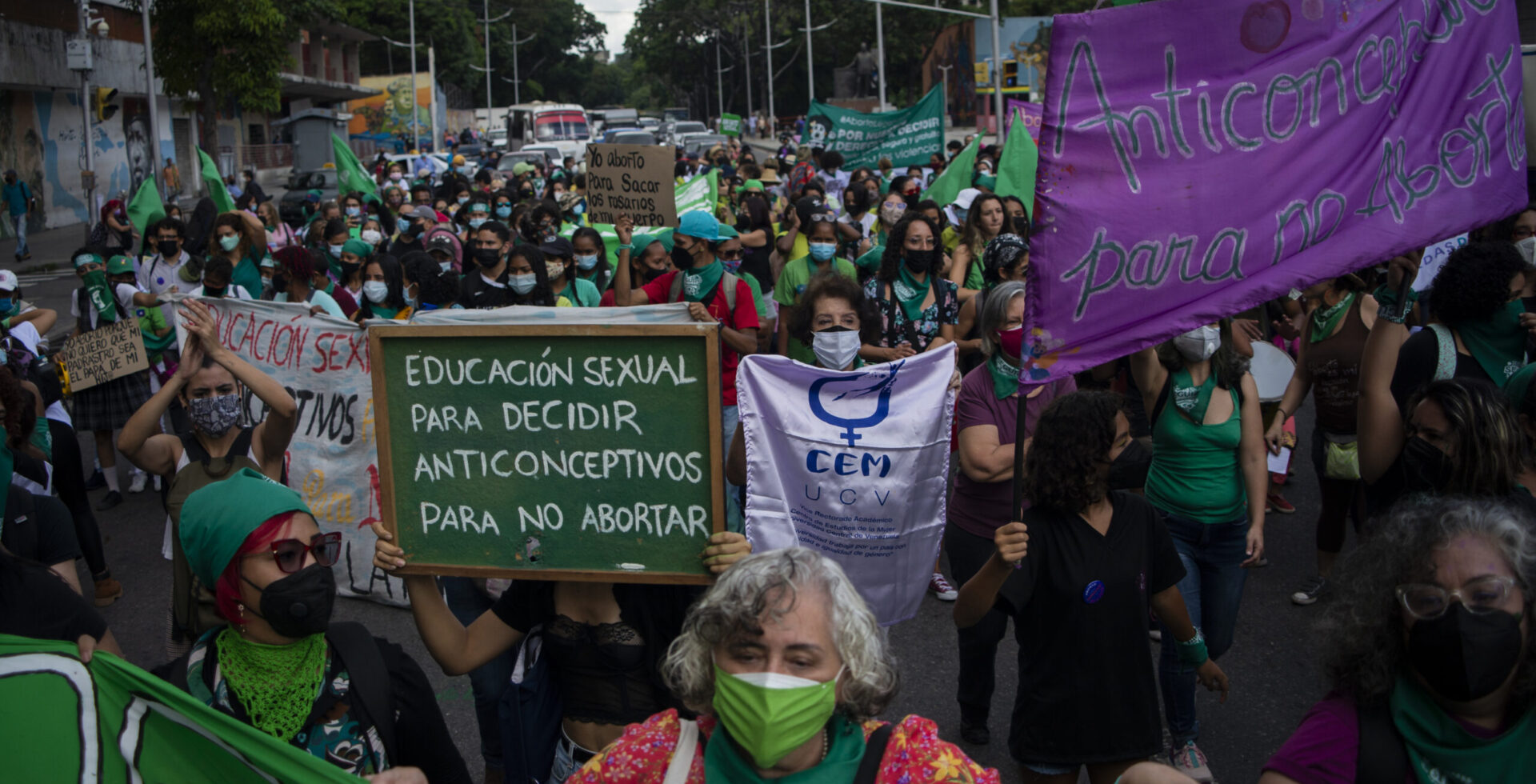 Demonstration for the decriminalization of abortion during the World Day of Action for Legal and Safe Abortion in Latin America and the Caribbean in Caracas.