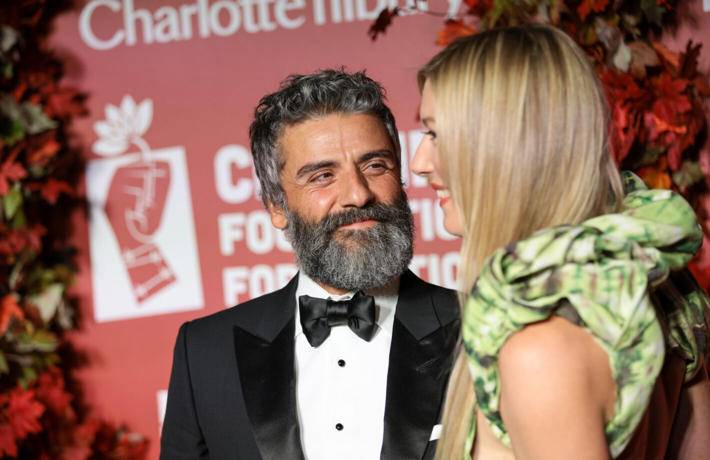Oscar Isaac and Elvira Lind attend the Clooney Foundation For Justice Inaugural Albie Awards at New York Public Library