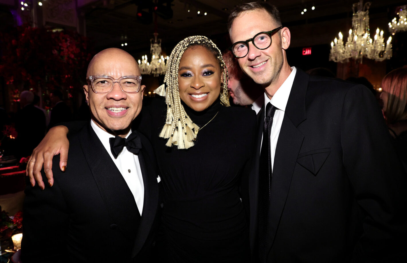 Darren Walker, President of the Ford Foundation, with guests at the 2022 Albies at the New York Public Library.